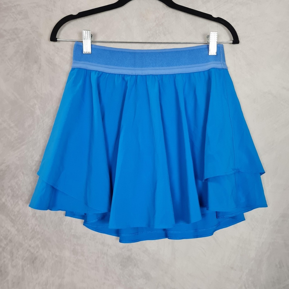 Lululemon Skirt Skort Womens 6 Blue Layered Athletic Lined Court Rival High Rise